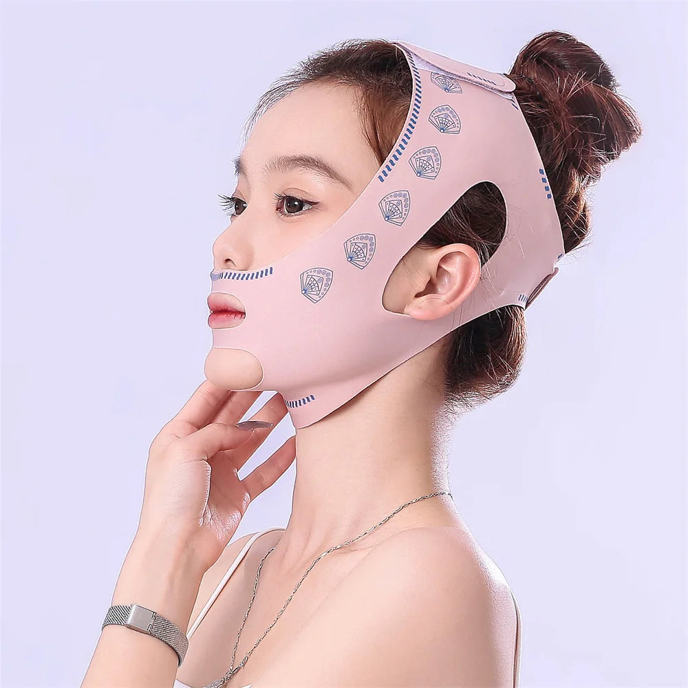 Thin Face Bandage V Face Lift Tightening Mask Facial Wrinkles Anti Sagging Face Shield Improvement Double Chin Facial Shaping