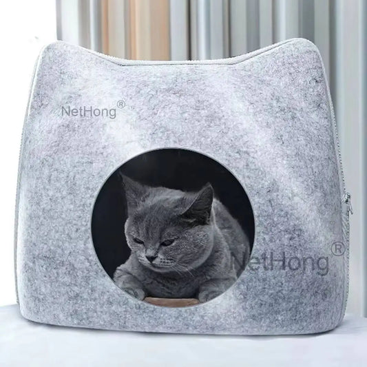Pet Bed Stool Kitten Dog Puppy Hideaway Cat Sleeping Cave Nest House