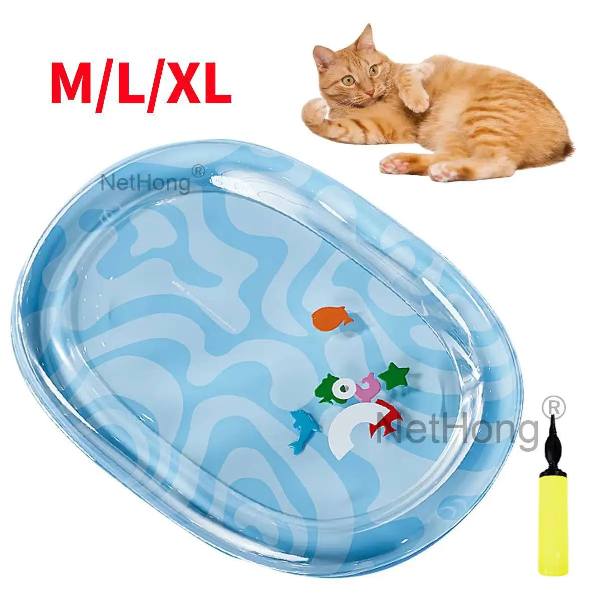 Tummy Time Mat Iatable Summer Cooling Pet Water Bed Cushion For Cats