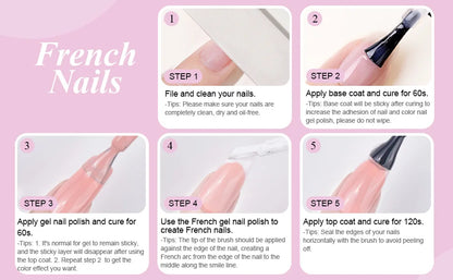 SAVILAND 10ml White Gel Nail Polish French Extension UV LED Gel French Tip Nail Art Nail Supplies For Manicure Nail Art Starter