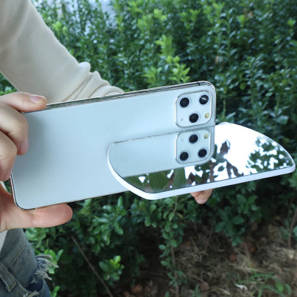 Universal Upgraded Smartphone Camera Mirror Reflection Clip Kit with Selfie Reflector Adjustable Mobile Phone Lens Mirror Clip