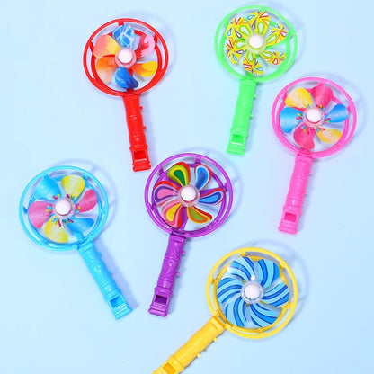 20Pcs Colorful Whistle Windmill Noise Maker Toys for Kids Birthday Party Favors Pinata Filler Baby Shower Gift School Prizes