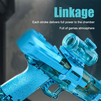 Electric Water Guns ,High Capacity Squirt Guns 26 FT Range with Light Up for Summer Outdoor Beach Swimming Pool Party Toy