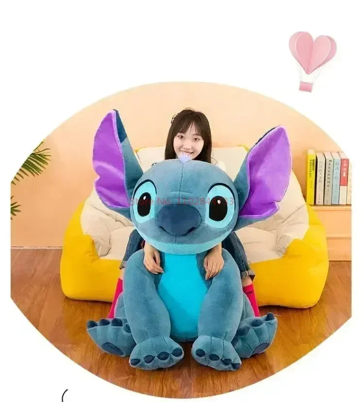 New Disney Giant Size Lilo&stitch Plush Stuffed Doll Animal Couple Cartoon Sleeping Pillow Softmaterial Toy For Christmas Gif