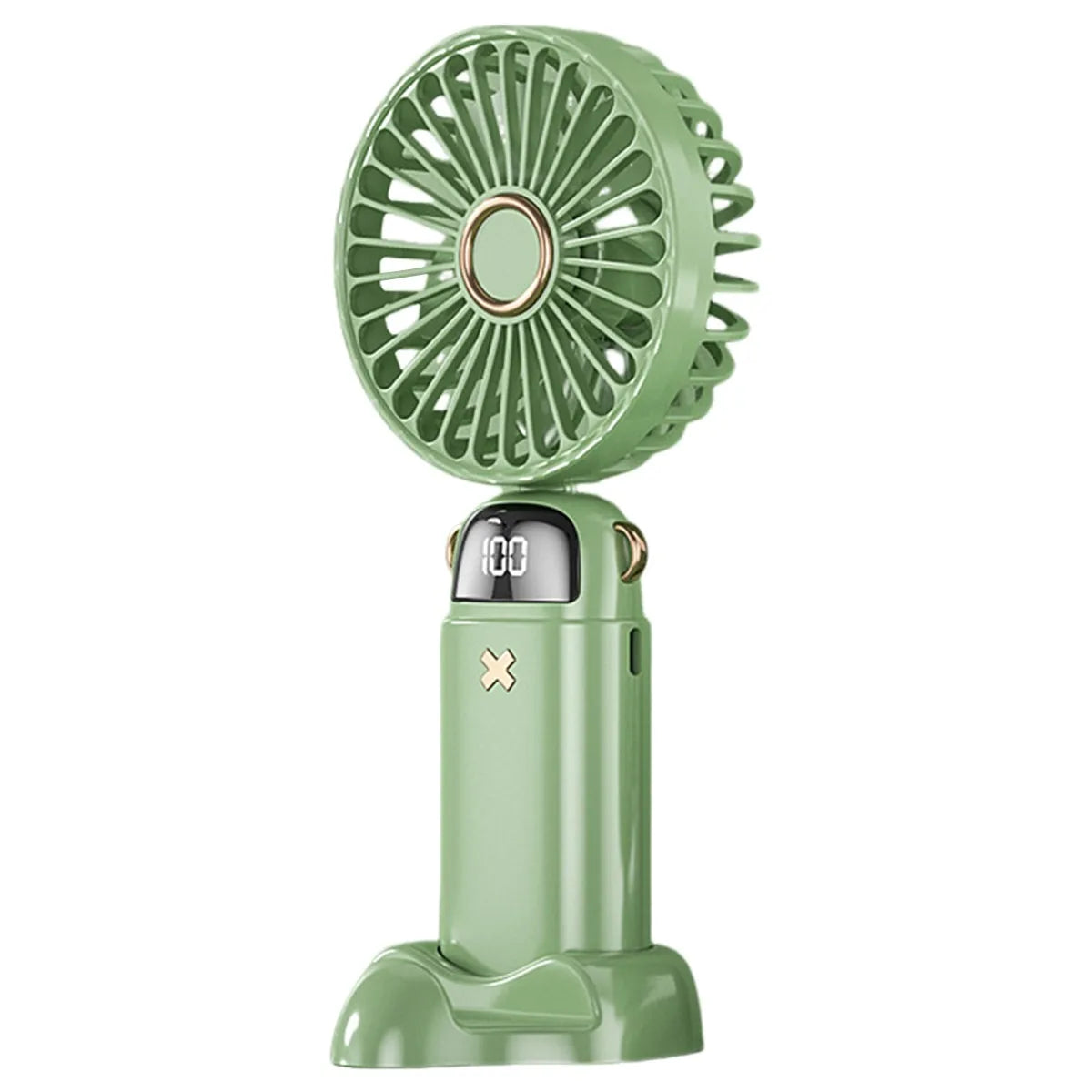 1/2 PCS 3-in-1 1800mAh Foldable USB Fan with Phone Holder - Portable Handheld & Desk Cooler w/ 360° Cooling