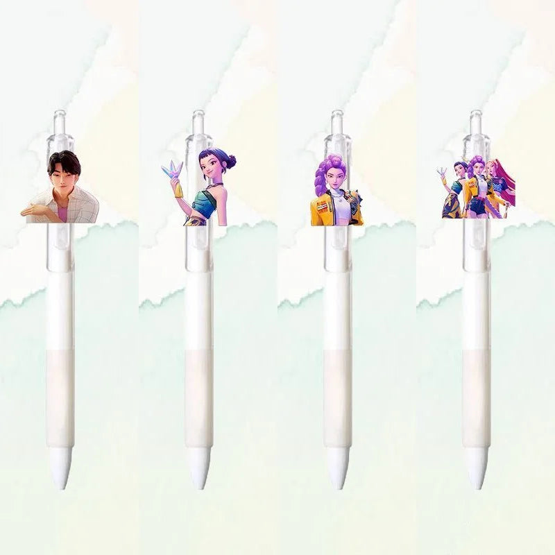 Demon Hunters Gel Pen Kpop Pen Hunter Ballpoint Pen Party Favors for Guest School Office Stationery Supplies Writing Tools