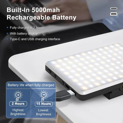 Fill Light Mobile Cell Phone LED Live Broadcast Selfie Video Conference Photography Lighting Kit Portable USB Charging Fill Lamp