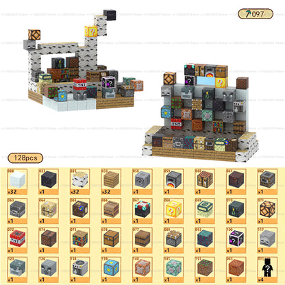 Magnetic Building Blocks Mine World Magnet Cube Set STEM Montessori Sensory Toy for Kids Boys Girls Ages 3+ DIY Model Children