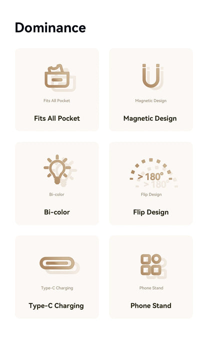 Ulanzi LM19 MagSafe Light Portable Selfie Light for iPhone 17 16 15 14 13 12 Pro Max Fill Light Phone Stand Selfie Video Vlog
