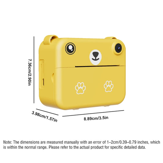Digital Children Camera Photography Instant Print Photo 1080P HD Video Recorder Mini Thermal Printer Educational Birthday Gifts