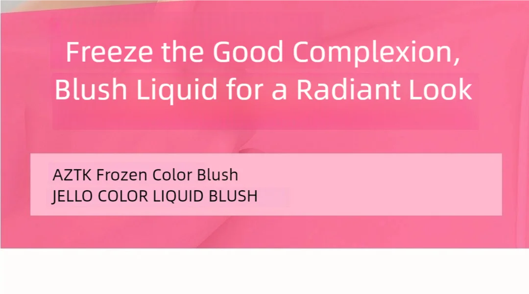 AZTK Blusher Color Face Makeup Rendering Liquid Blush JC04 Moisturizer Longlasting Beauty Expands Contracts Cheek Cosmetics
