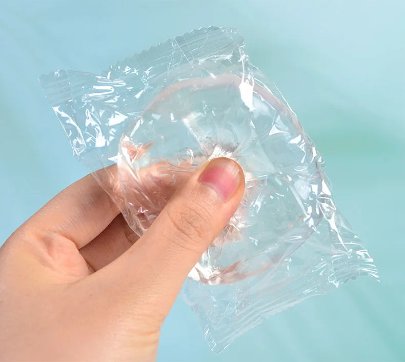 Transparent Ice Cubes Soft TPR Slow Rebound Sequins Maltose Ball Pinch Toy Stress Relief Elastic Squeezing Ball Decompression