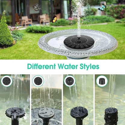 New Mini Solar Water Fountain Pool Pond Waterfall Fountain Garden Supplies Decoration Outdoor Solar Powered Fountain Bird Baths