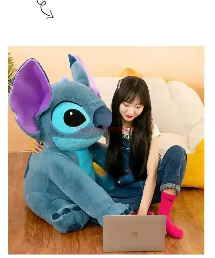 New Disney Giant Size Lilo&stitch Plush Stuffed Doll Animal Couple Cartoon Sleeping Pillow Softmaterial Toy For Christmas Gif