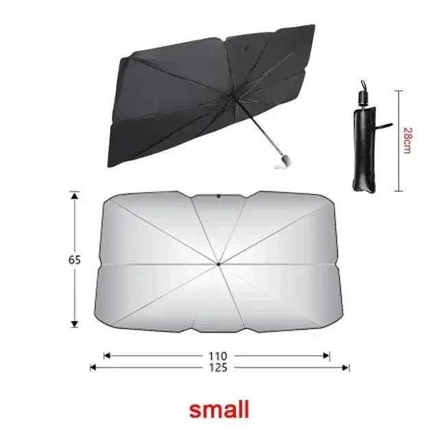 Car Sunshade Umbrella For Auto Shading Car Sun Shade Protector Parasol Summer Sun Interior Windshield Protection Curtain