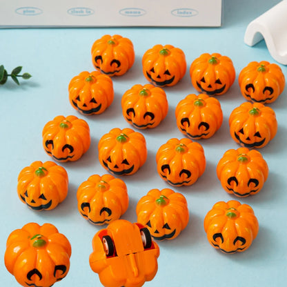 12/24 Pcs Pumpkin Cartoon Car for Halloween Ghost Festival Carnival Party Kindergarten School Gift Gift Bag Treasure Box Filler