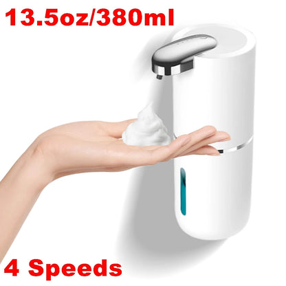 Automatic Soap Dispenser Battery Operated 400ML Hand Sanitizer Dispenser Touchless PX6 Waterproof for Kitchen Bathroom Washroom
