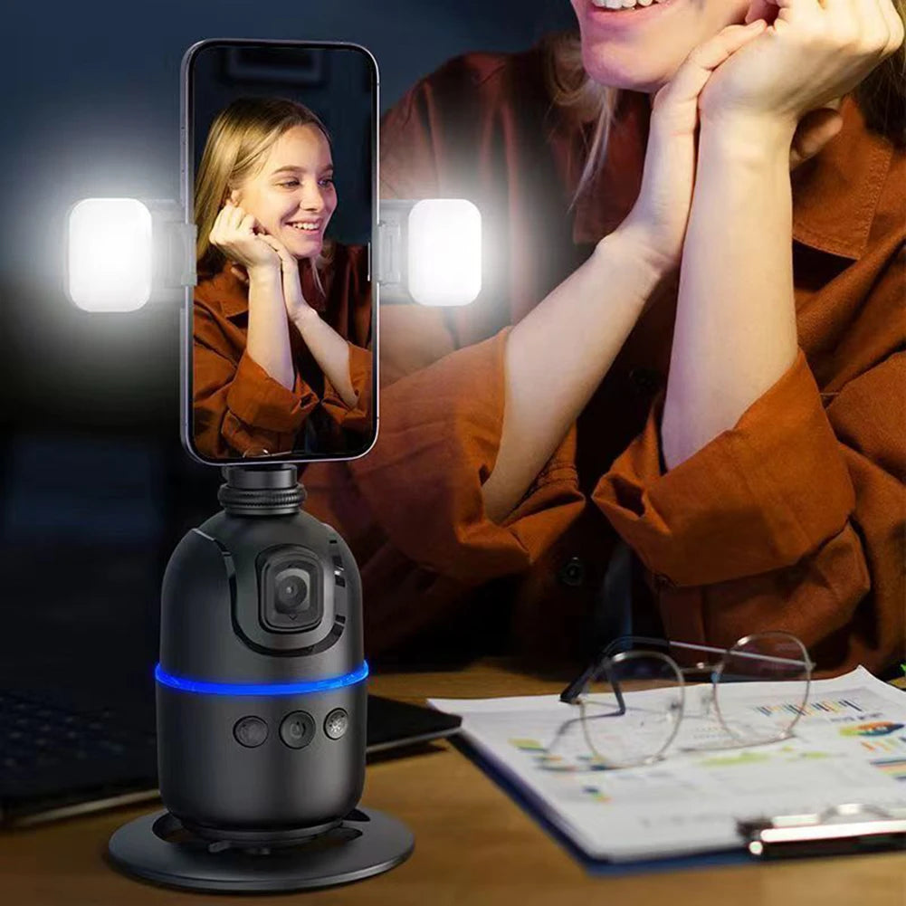 Auto Face Tracking Tripod No App Smart Shooting Stand with Remote & Gesture Control Gimbal Stabilizer for  Video Recording