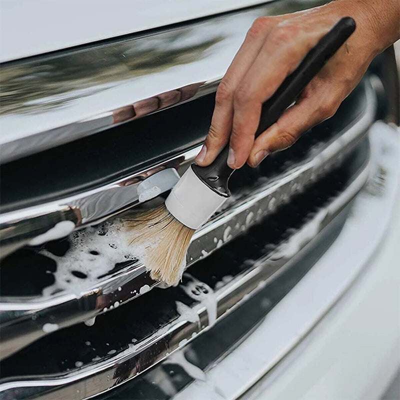 5PCS CAR DETAIG BRUSH DETAIL FOR CLEANING WHEELS ENGINE EMBLEMS AIR VENTS SET