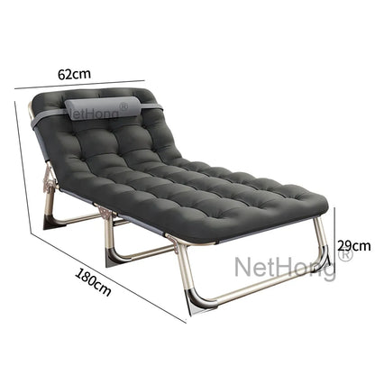 Cot Heavy-Duty Portable Camping Folding Sleeping Bed With Mattress`