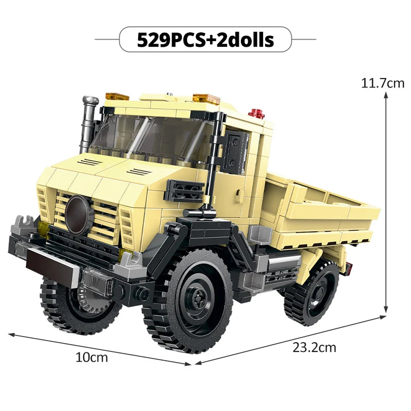 ZKZC Technical Off-road Racing Vehicle Truck Car Model Building Blocks City Monster Trucks Bricks Toys For Children Gift