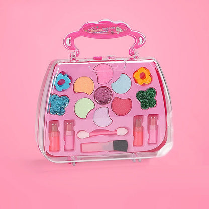 Princess Make Up Box Play House Toy Girls, Eye Shadow Makeup Cosmetics Handbag, Birthday Christmas Gift for Kids Party Cosplay