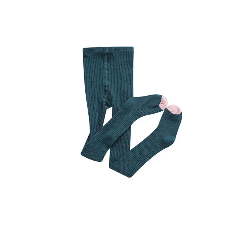 Girls Cotton Tights - Warm Winter Pantyhose for Kids Ages 1-8 Years | Premium Baby Stockings