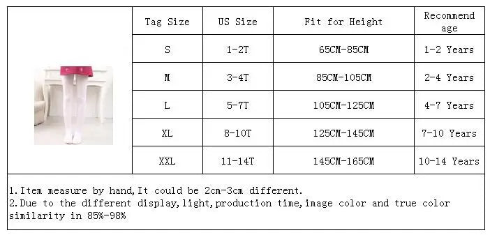 Girls Ballet Tights - Premium Stretch Dance Pantyhose for Kids | White Black Skin Colors