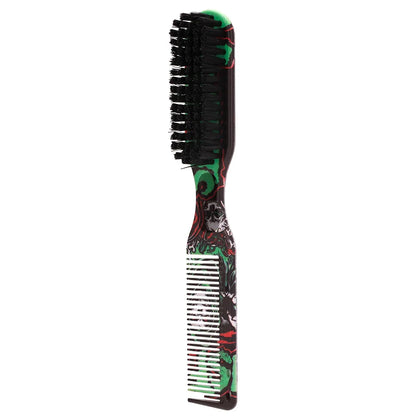 Barbershop Double Sided Brush Professional Face Neck Broken Hair Cleaning Brush Men Beard Styling Comb Salon Home Tools Supplies
