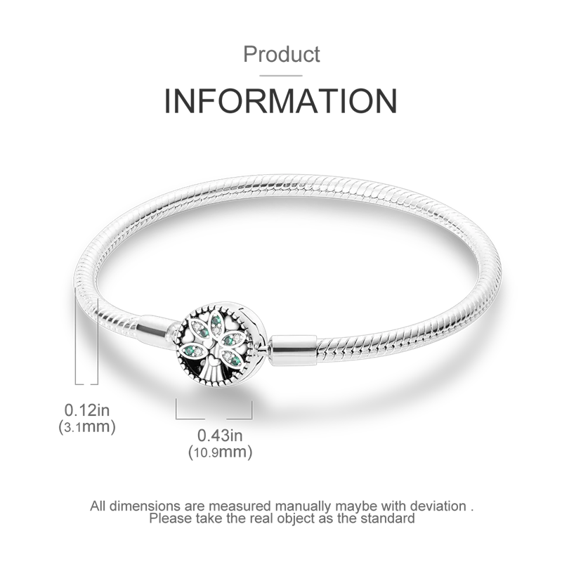 925 Sterling Silver Charm Bracelet - Leaf, Clover, Butterfly & Heart Design | 17-20cm Adjustable