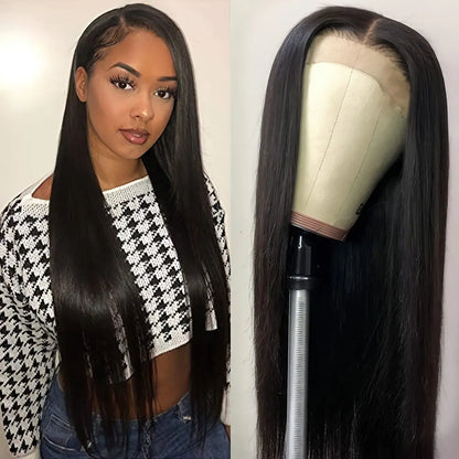 Straight 13x4 Lace Front Wigs Human Hair 13x6 Transparent Lace Frontal Wigs Human Hair PrePlucked 360Lace Wigs For Women Bling