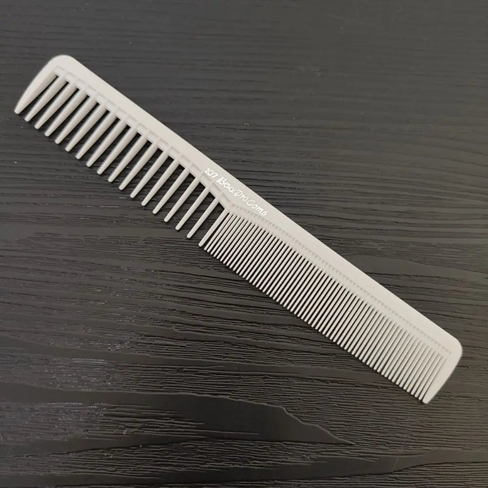 Plastic Pro Hairdressing Combs Anti-Static White Hair Cutting Comb Durable Anti-slip Straight Hair Brushes Barber