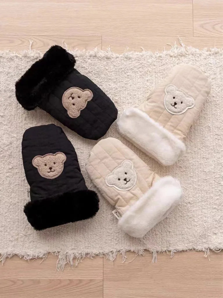 Premium Waterproof Stroller Gloves - Winter Warm Hand Muff Mittens for Pram & Pushchair (2 Pack)