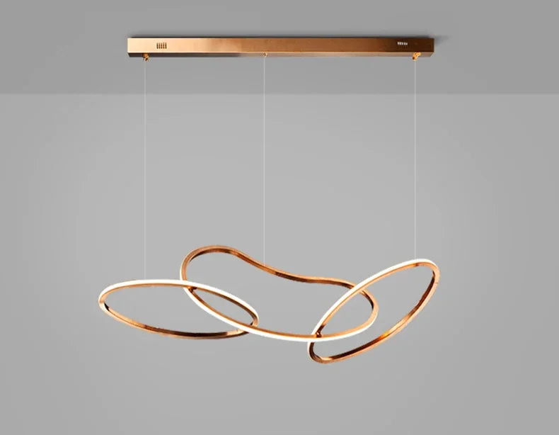 Modern Simplicity Circle LED Pendant Lights for Dining Living Home Decor Hanging Ring Chandelier Lamp Fixture