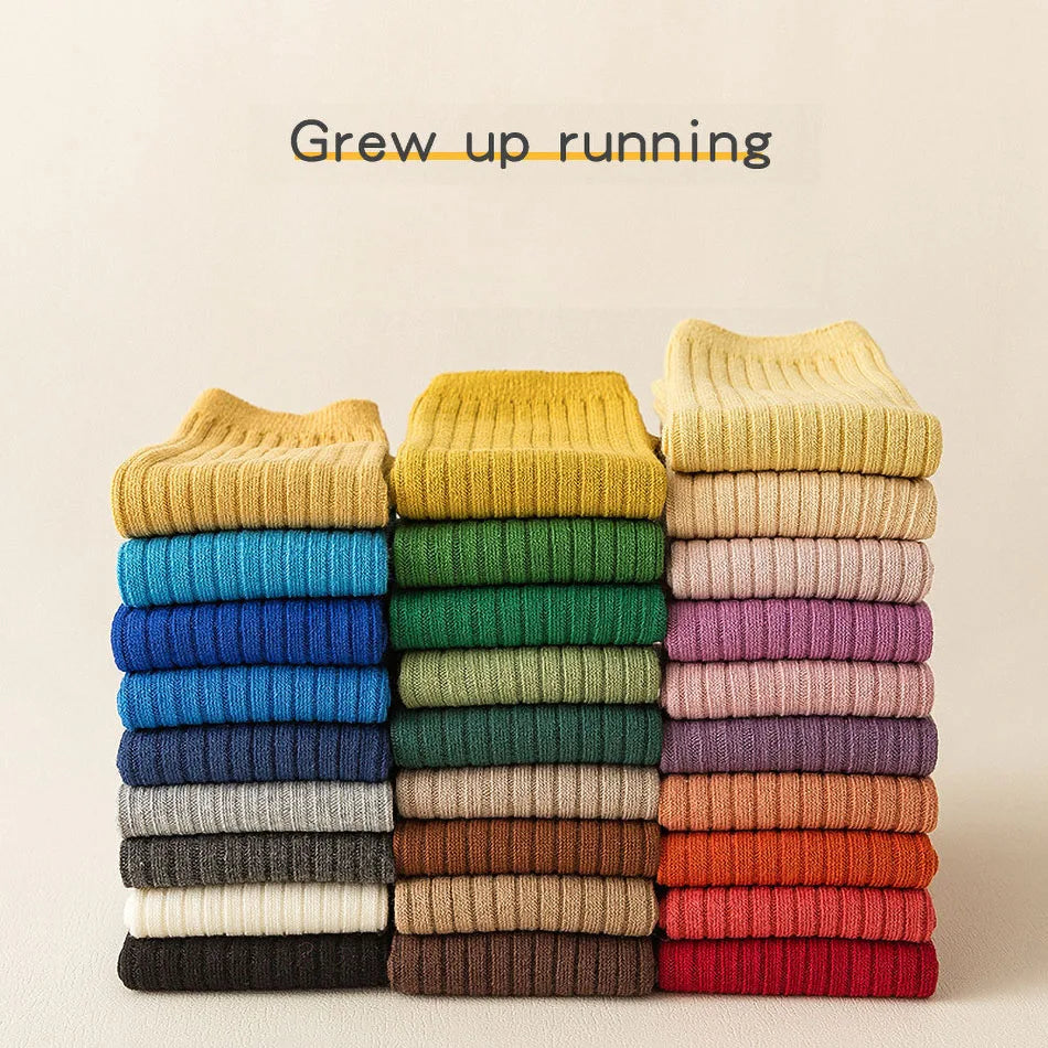 Baby Tights for Girl Spring Autumn Stockings Children Warm Pantyhose Kids Cotton Pants Candy Color Ribbed Girl Trousers 0-8 Year