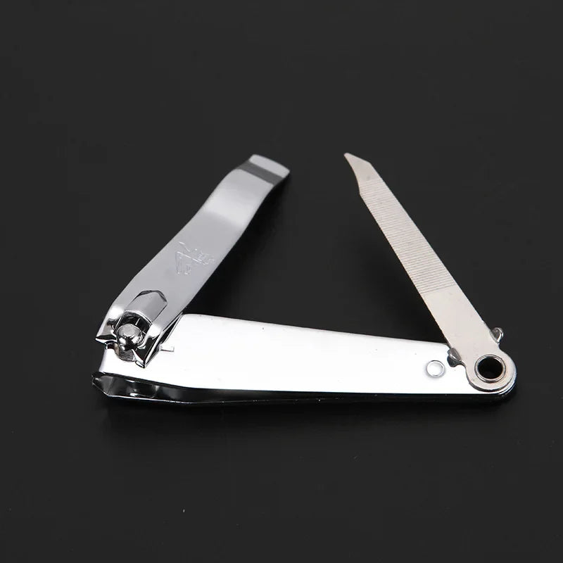 Ouriner Nail Clippers Stainless Steel Sharpest Nail Cutter Duty Curved Edge for Adult Men Women Swing Out Nail Cleaner/File
