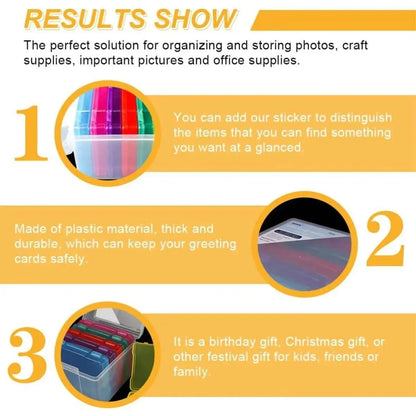 Jumbo Photo Storage Box 800 5X7 Picture Album Organizer Container Craft Case