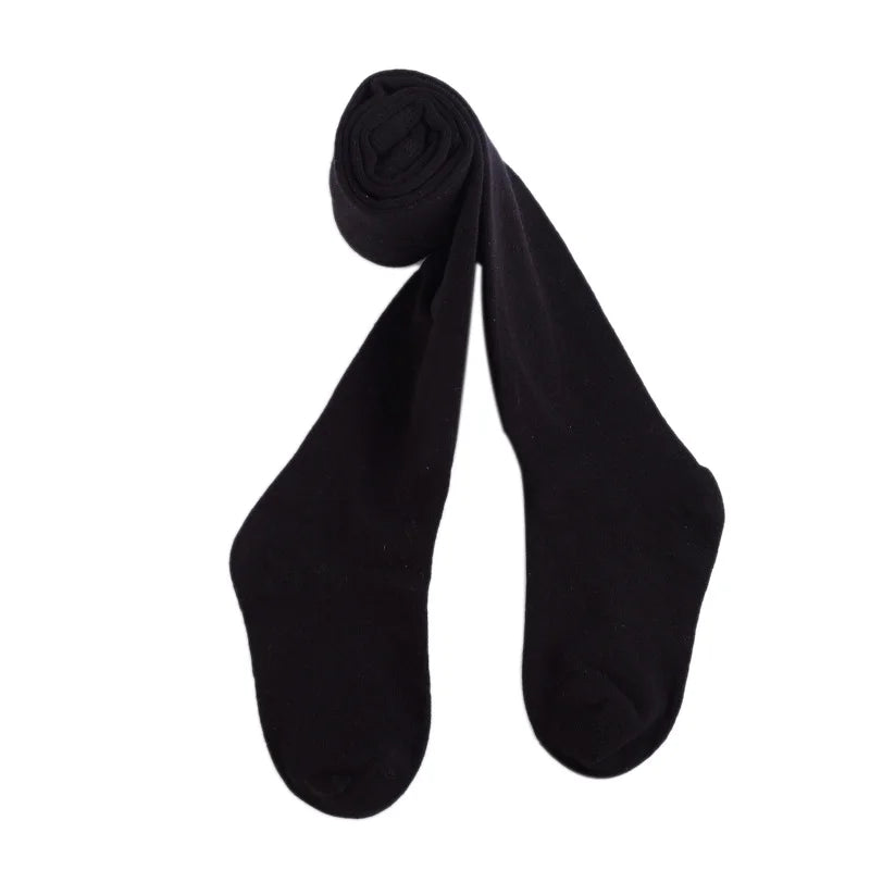 Girls Cotton Tights - Soft Elastic High Waist Pantyhose for Kids (0-7 Years)