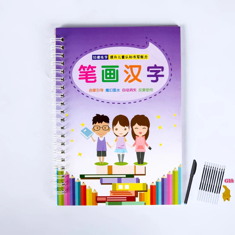 Magic Practice Learning Numbers In English Painting Practice Art Book Baby Copybook For Calligraphy Writing Kids Practice Book