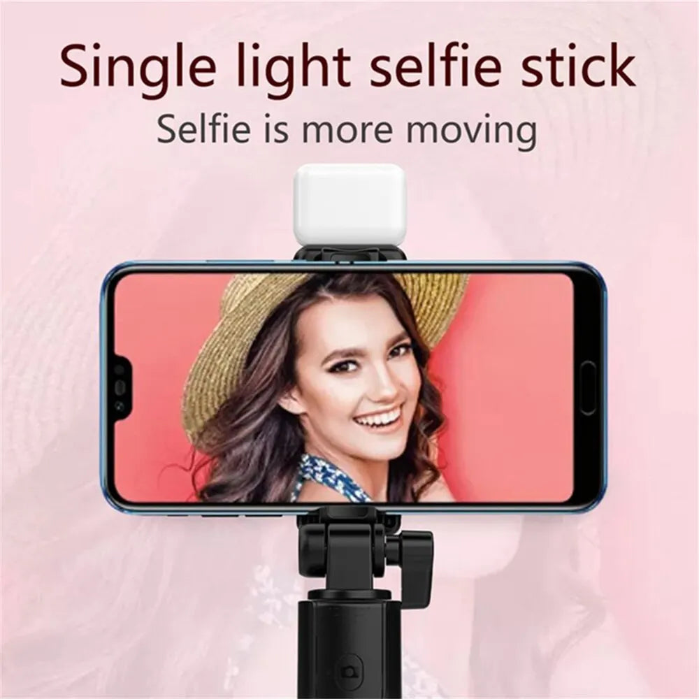 Wireless Bluetooth Selfie Stick Tripod With Remote Extendable Tripod With LED Selfie Light Detachable For Ios Android Smartphone