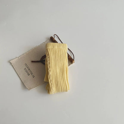 Girls Cotton Tights - Soft Knitted Pantyhose for Babies & Toddlers | Macaron Colours