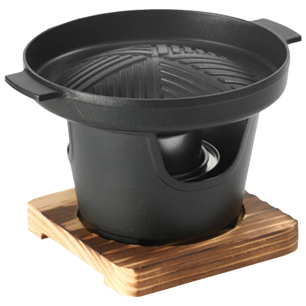 Japanischer Ein-Personen-Backofen, abnehmbarer japanischer Spirituskocher, tragbarer Mini-Grillherd, japanischer rauchfreier Spirituskocher