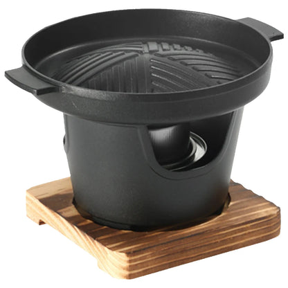 Japanischer Ein-Personen-Backofen, abnehmbarer japanischer Spirituskocher, tragbarer Mini-Grillherd, japanischer rauchfreier Spirituskocher