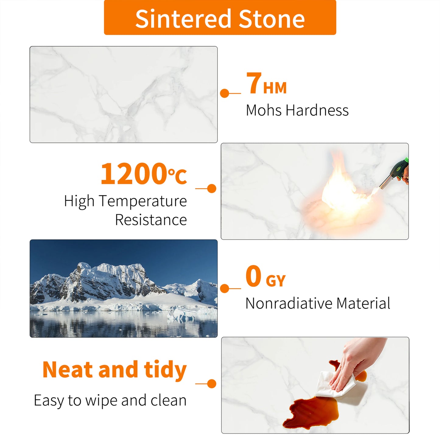 Modern Coffee Table Set, Round Nesting Table, Beech Wood, Sintered Stone and Glass, Set of 2 for Living Room Offoce