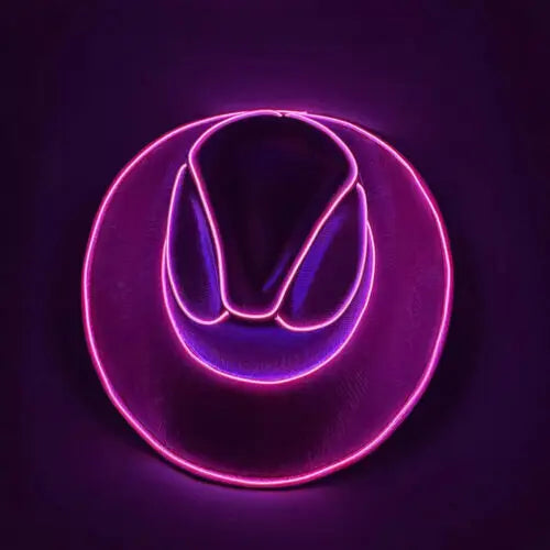 Men Women LED Disco Western Costume Play Dress Up Party And Cowboy Hat