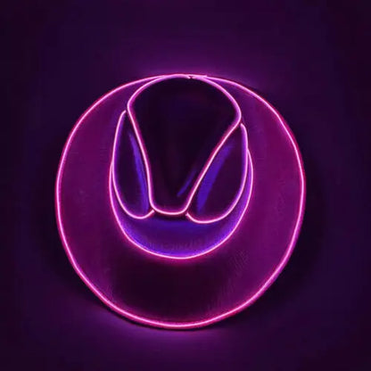 Men Women LED Disco Western Costume Play Dress Up Party And Cowboy Hat