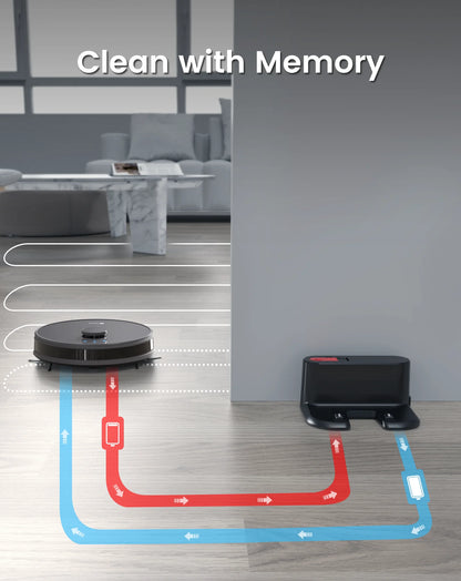 Lefant M1 Robot Vacuum Cleaner with mopping 4000Pa Suction, Lidar Navigation,WiFi/App/Alexa, Ideal for Pet Hair,Carpet