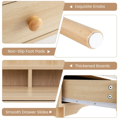 GOFLAME Writing Desk 120 CM Home Office Computer Workstation