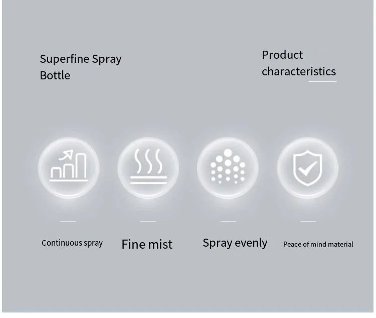 Spray bottle continuous high pressure water refill dilution fine mist atomizing spray bottle pressed refill water bottle size op