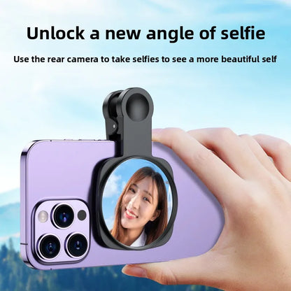Smartphone Camera Lens Selfie Mirror Clip Kit for IPhone Smartphone Live Streaming Photo Video Selfie Vlog Accessories